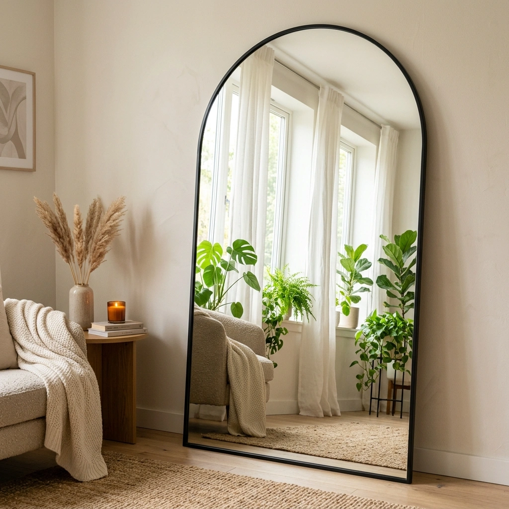 Strategic Mirror Placement to Bounce Natural Light