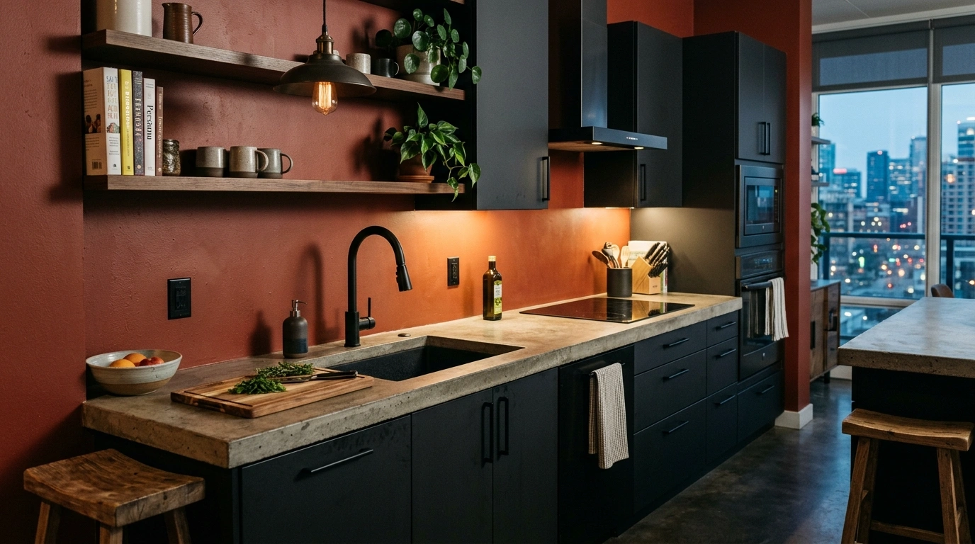 Rusty Red and Matte Black