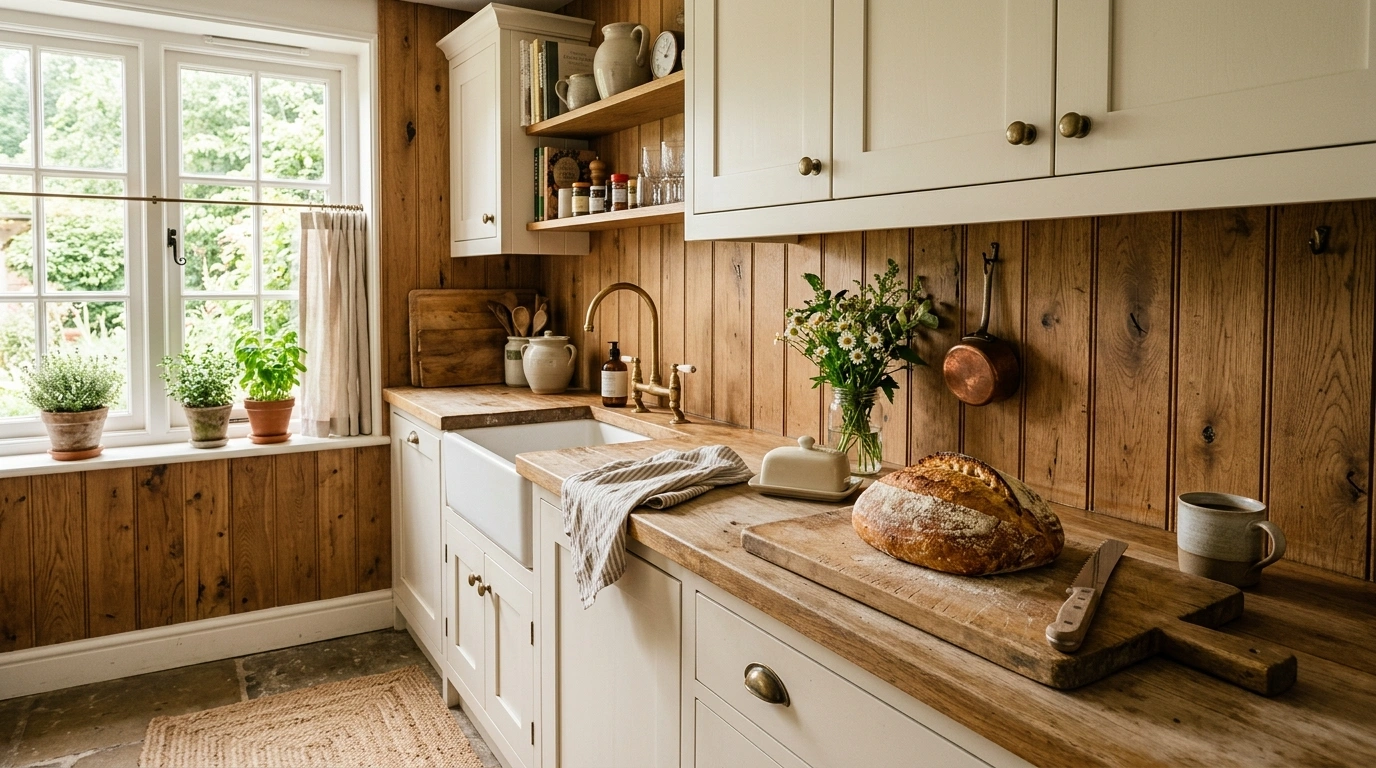 Vertical Warm Wood Shiplap