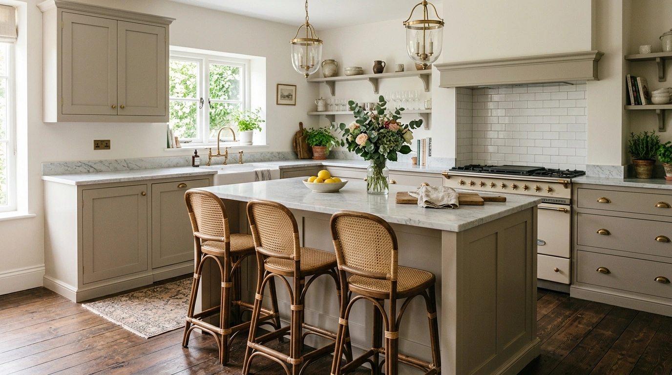 Soft Greige, Warm White, and Dark Pine Floors