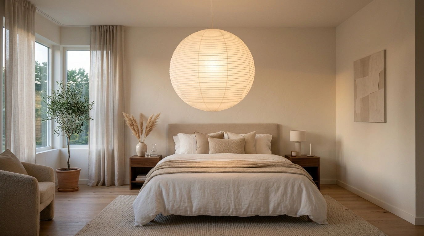 Oversized White Paper Lantern Pendant Lights