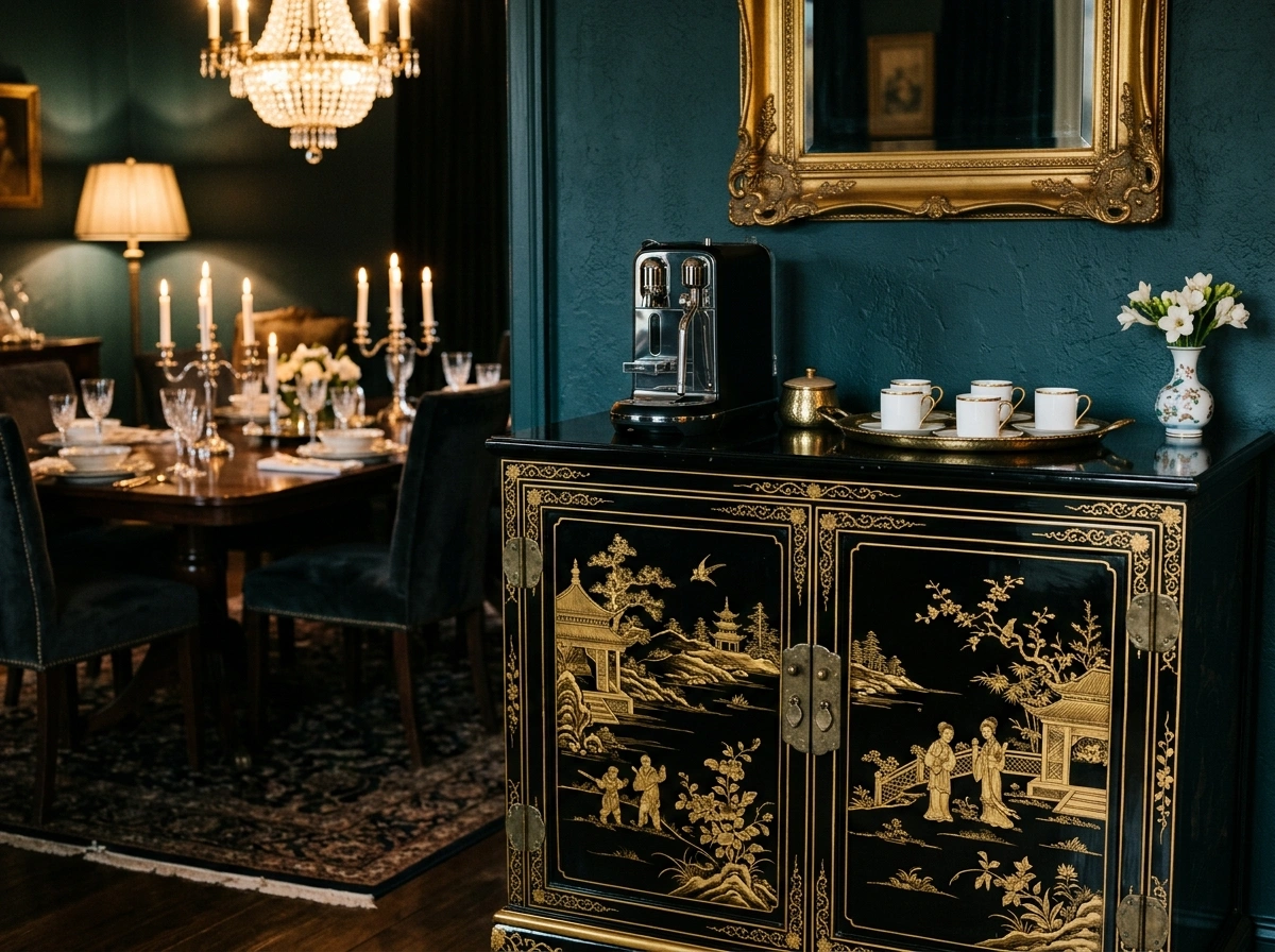 The Chinoiserie Lacquered Cabinet