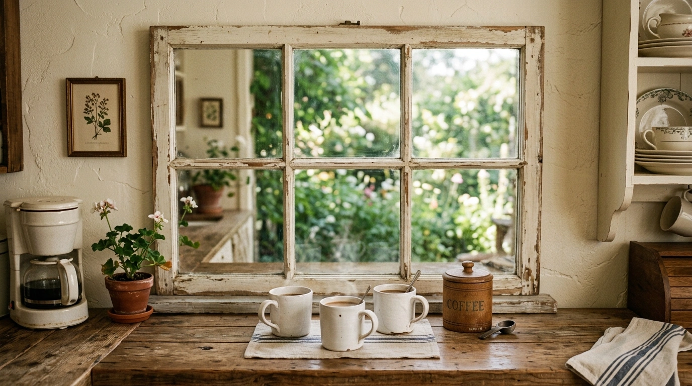The Reclaimed Window Frame Backdrop