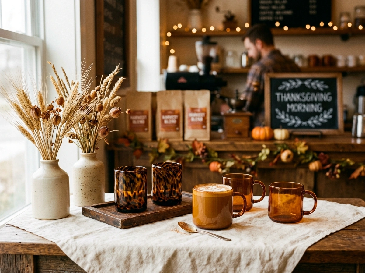 The Warm Amber & Tortoiseshell Party Table