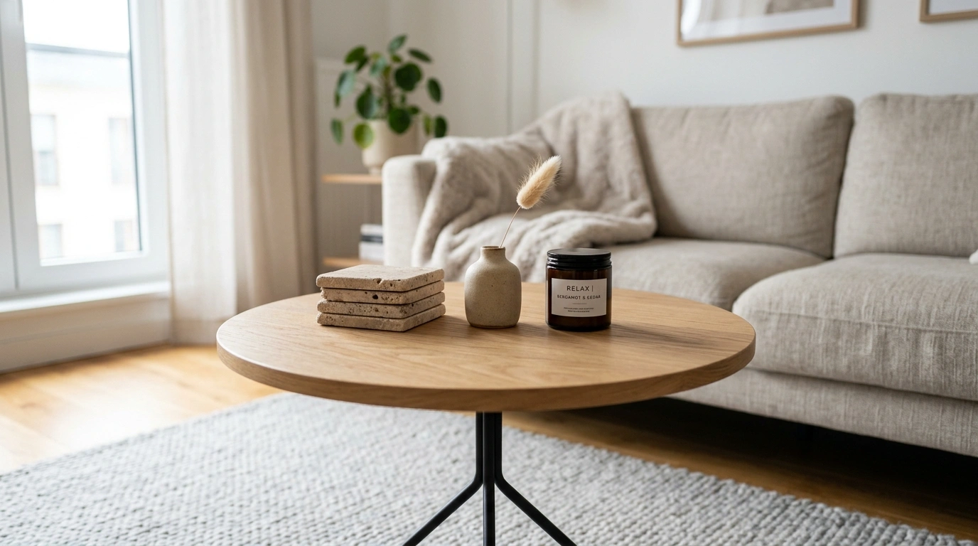 The Stacked Coaster and Bud Vase Duo