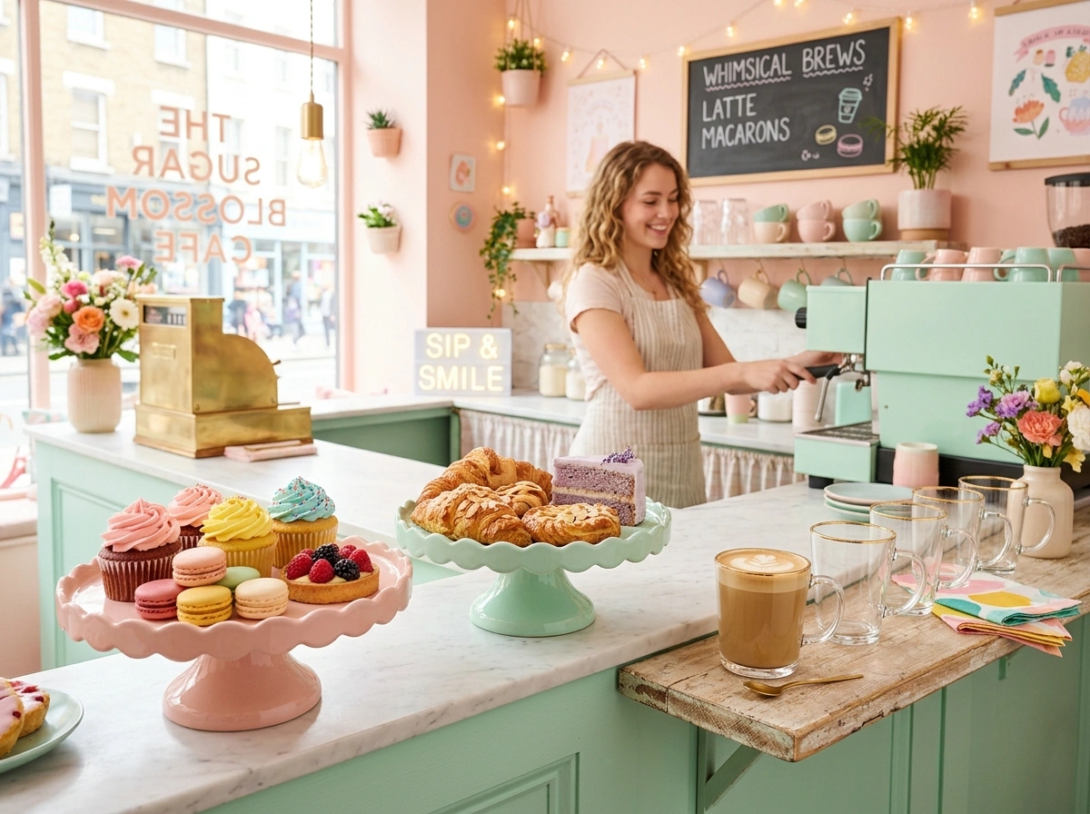 The Pastel Sweet Shop Coffee Station