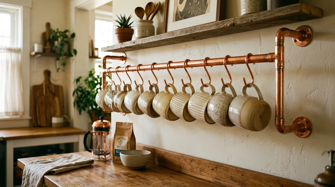 The Copper Pipe Accent Coffee Bar