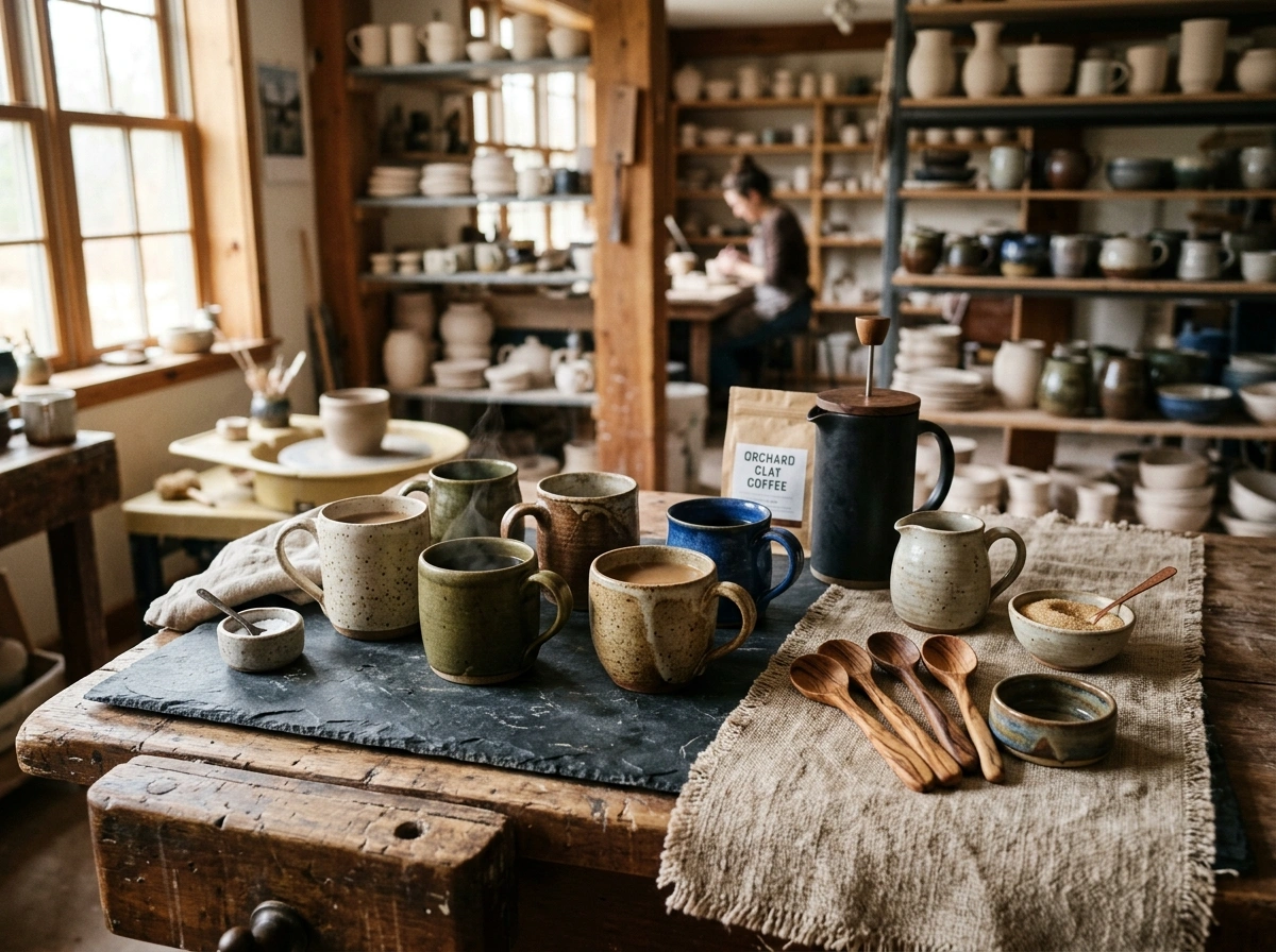 The Artisanal Hand-Thrown Pottery Station