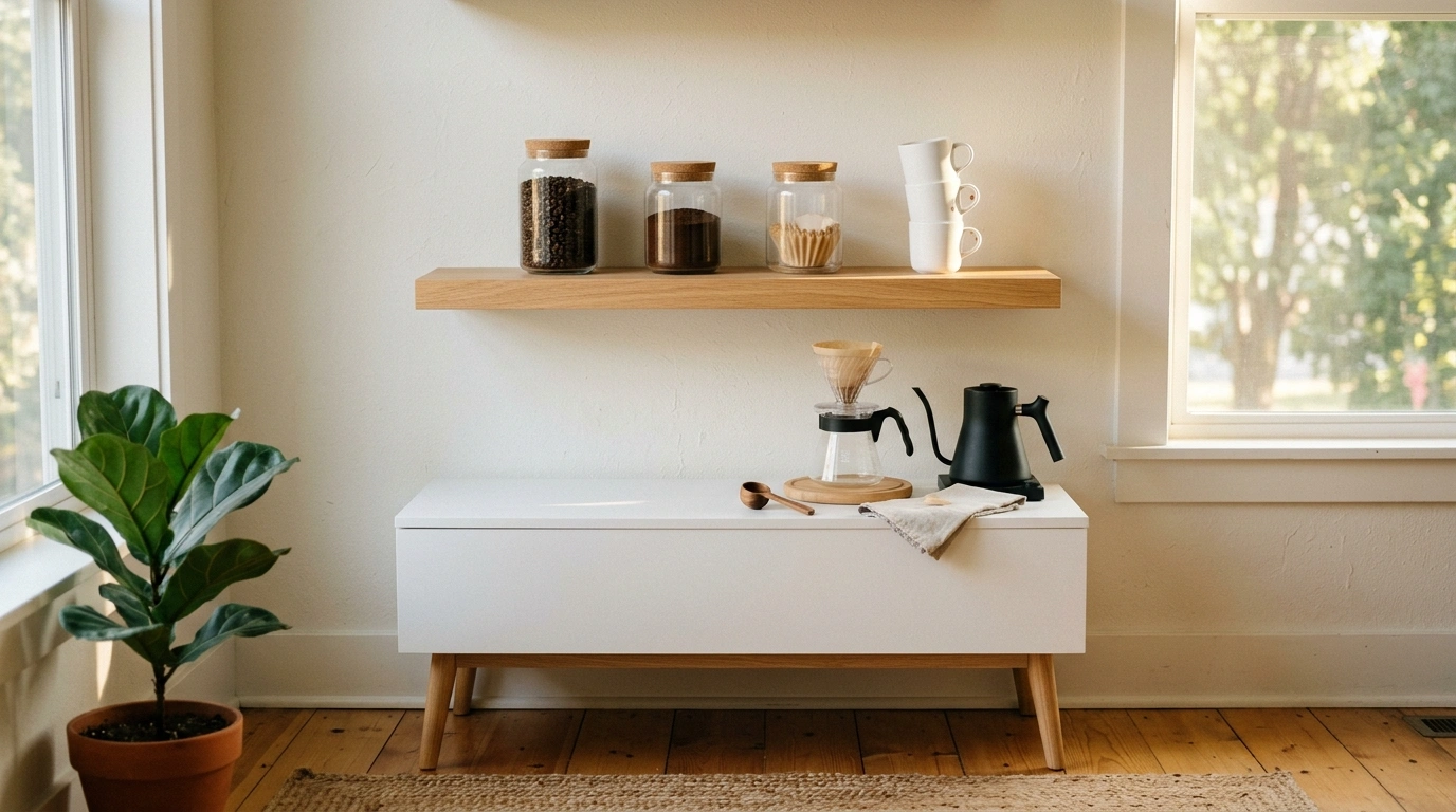 The Minimalist Floating Shelf Nook