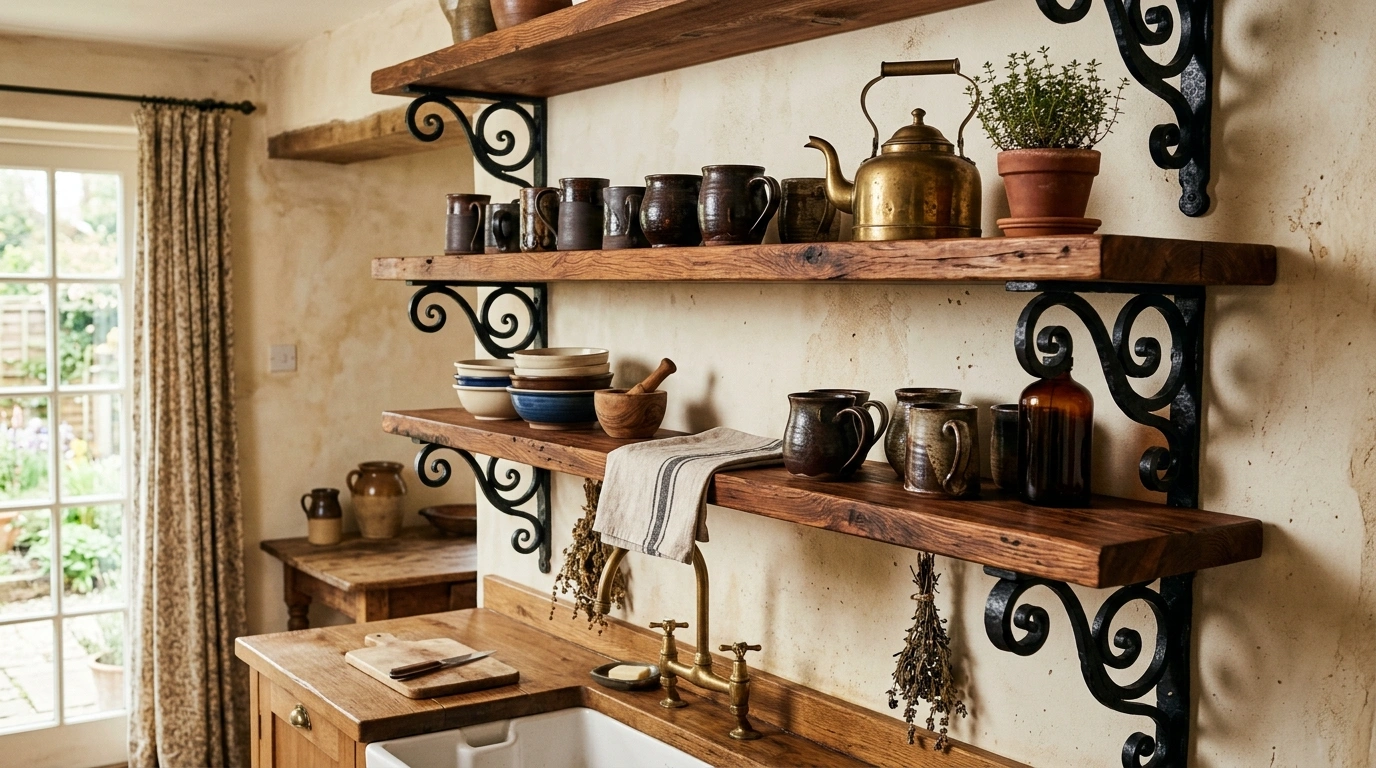 The Wrought Iron Bracket Coffee Bar