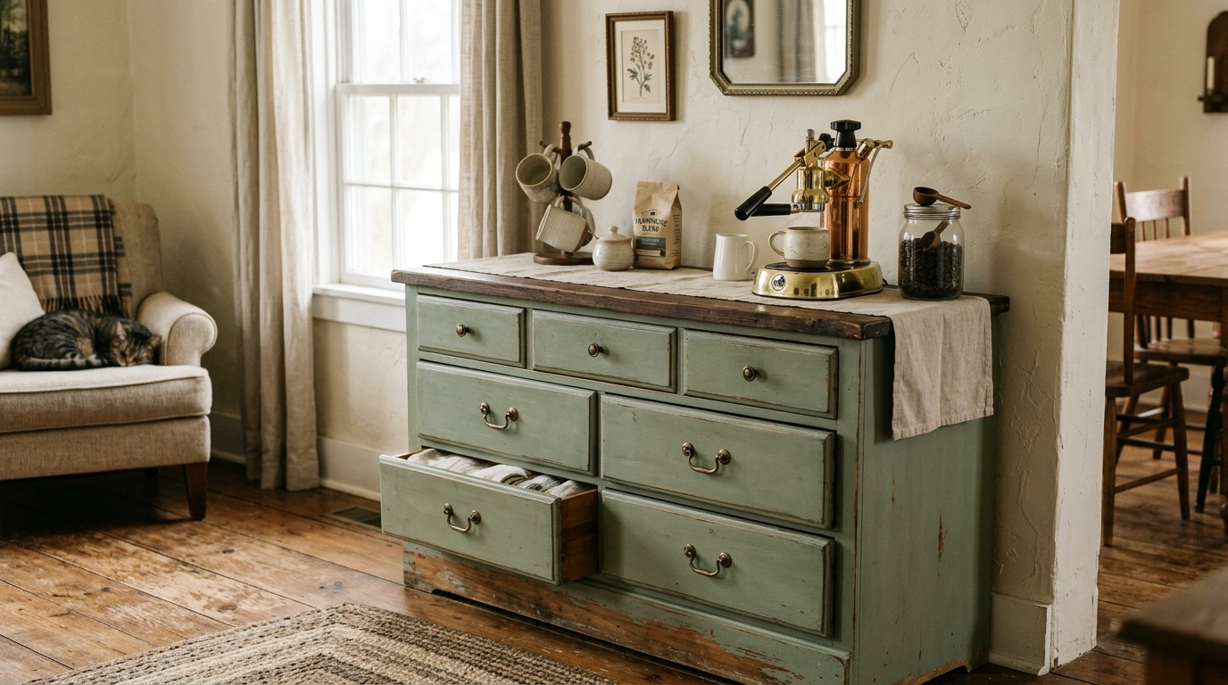 The Thrifted Vintage Dresser Flip