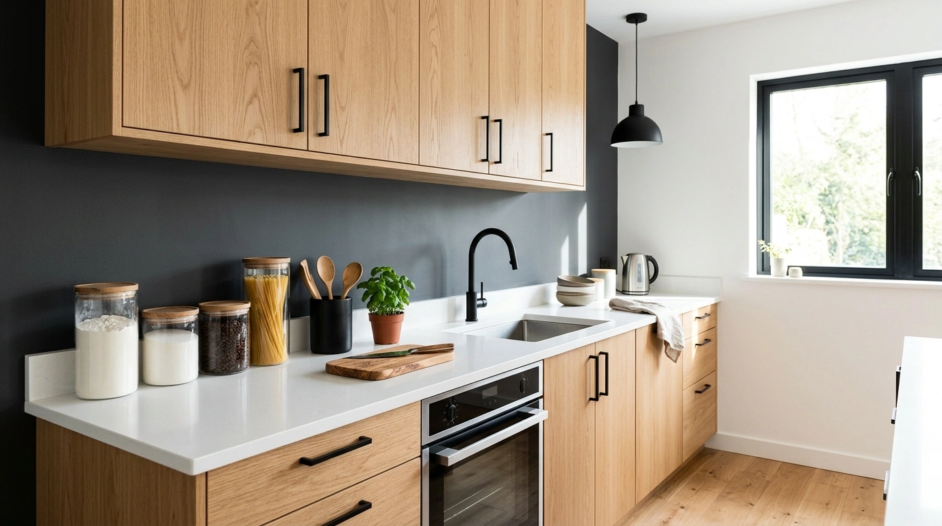 High-Contrast Charcoal Gray and Bright White