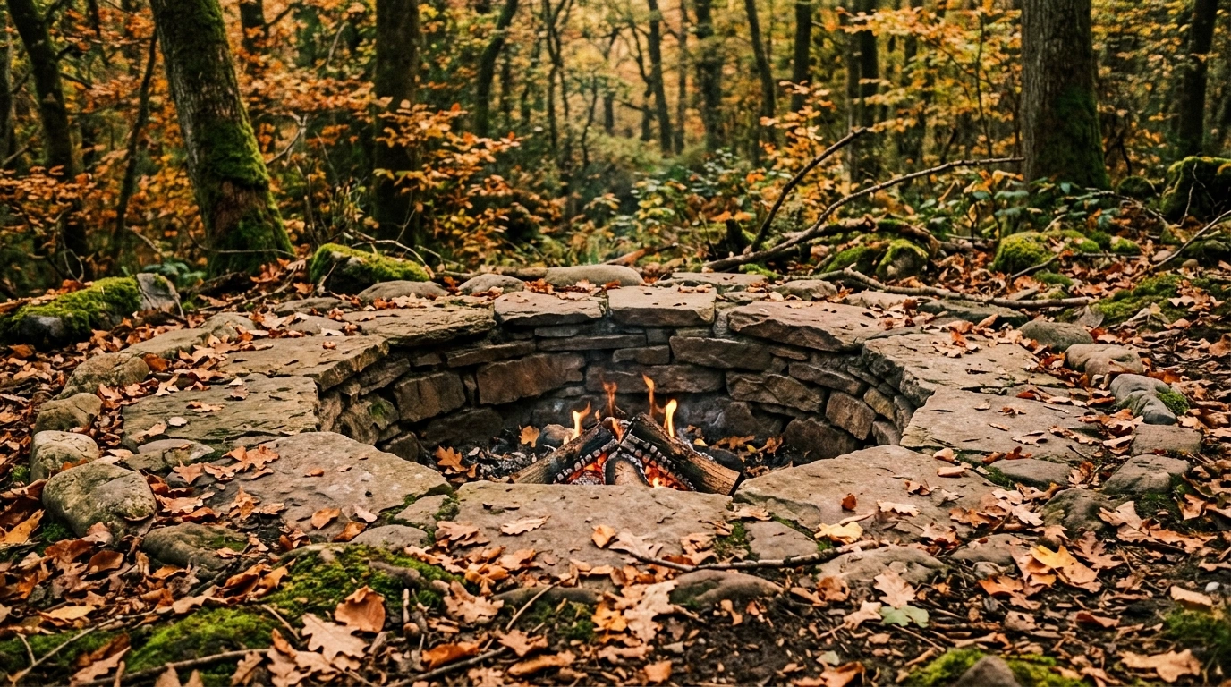 The Sunken Flagstone Fire Pit