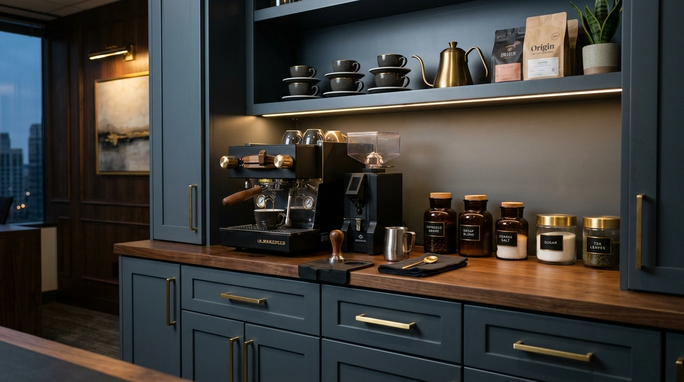 The Moody Charcoal & Brass Executive Station