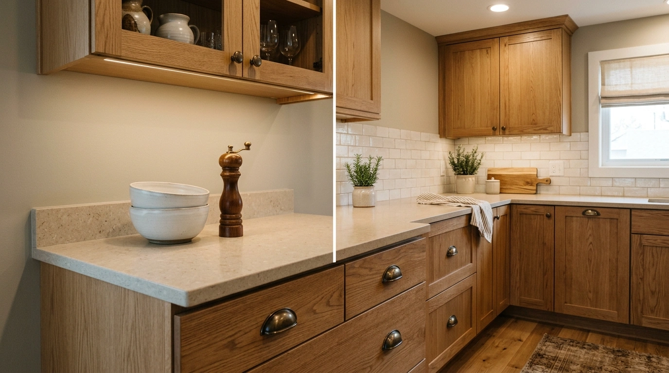 Soft Greige and Antique Bronze