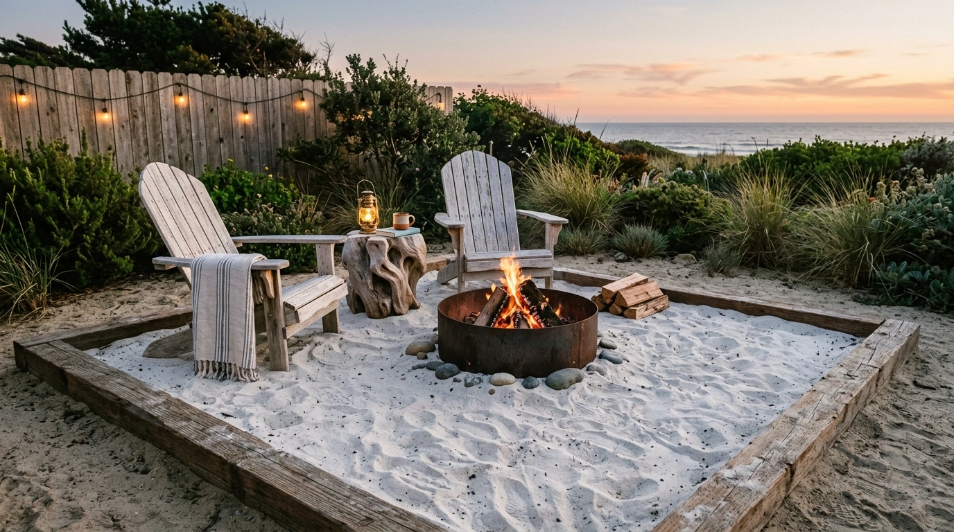 Mediterranean Gravel Court with Metal Chairs an...
