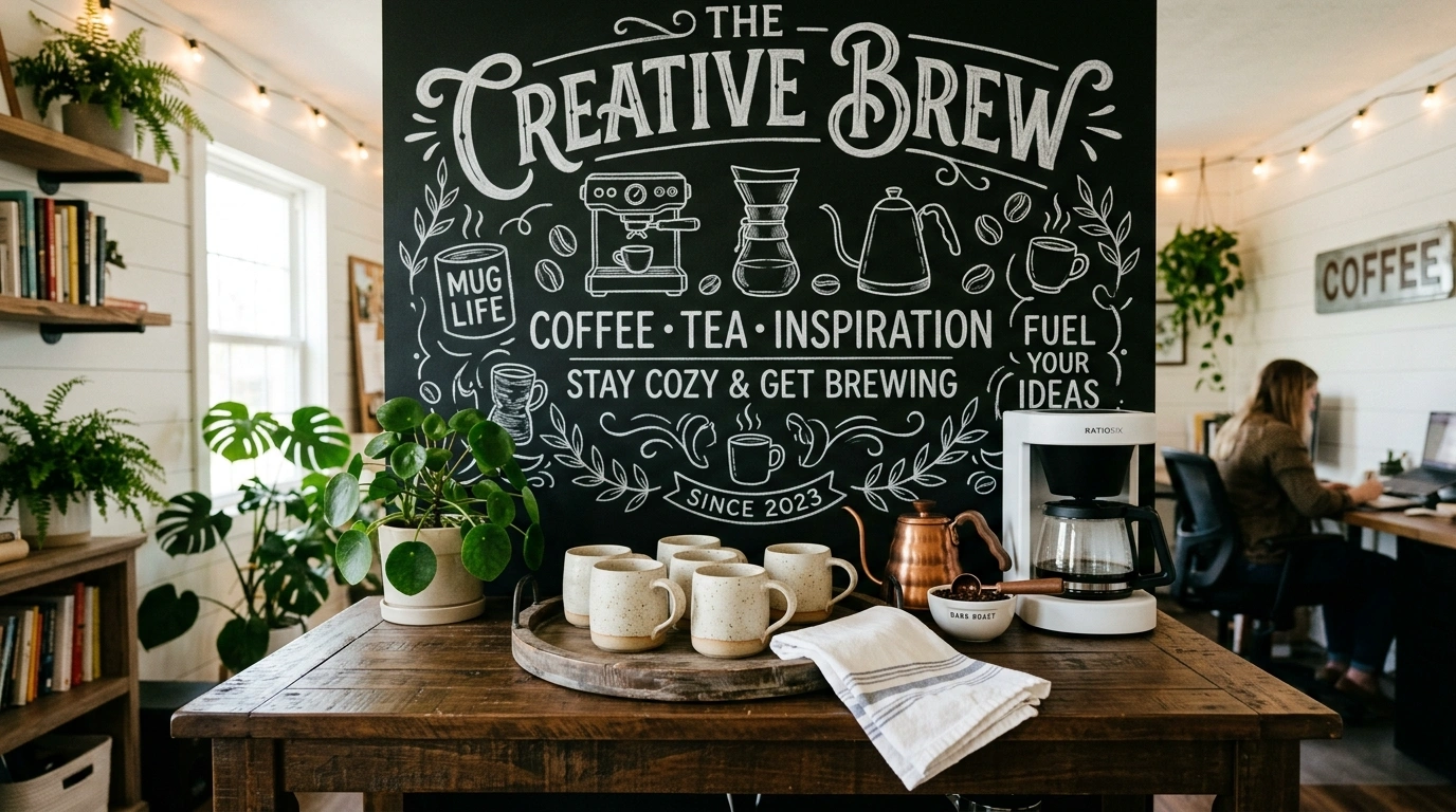 The Modern Farmhouse Chalkboard Bar