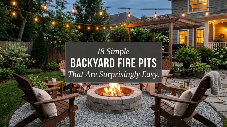 18 Simple Backyard Fire Pit Ideas That Are Surprisingly Easy to Build