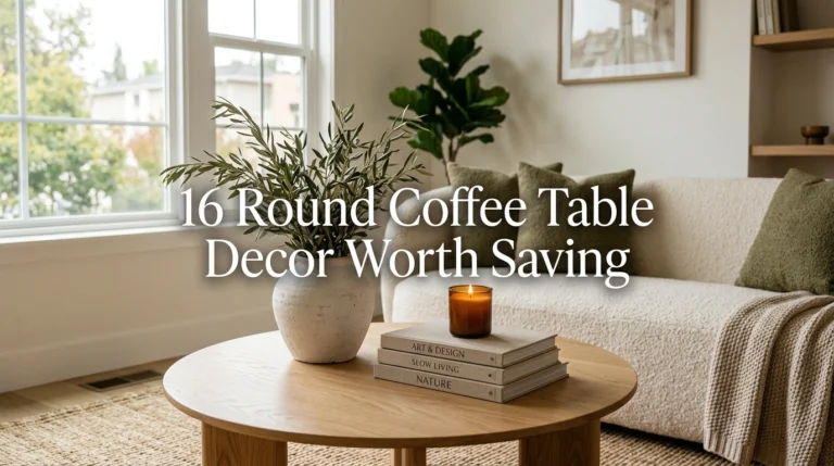 16 Round Coffee Table Decor Worth Saving Right Now (That Actually Look Cozy)