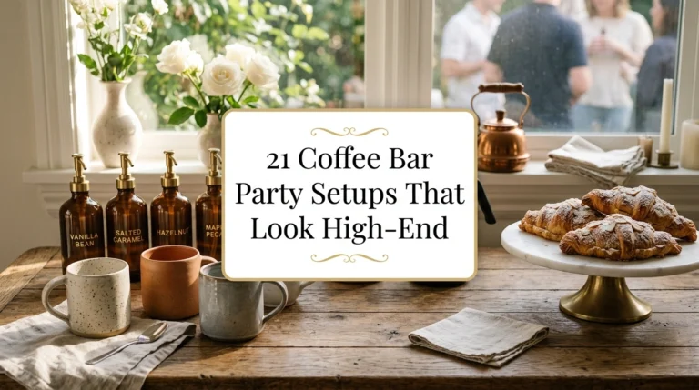 21 Coffee Bar For Party Setups That Look High-End