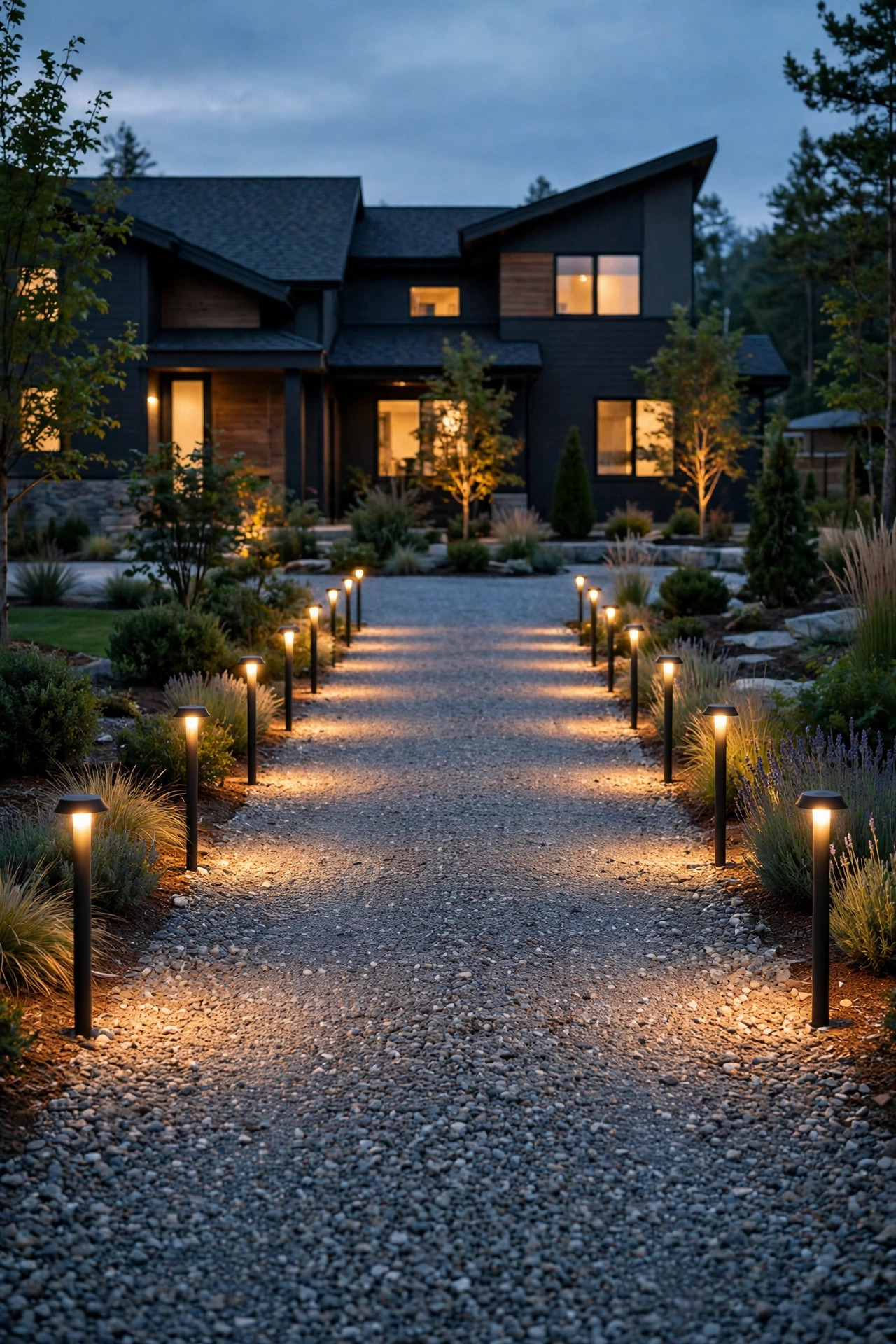 15 Gravel Driveway Lighting Ideas That Stay Put - Cozy Home Haven