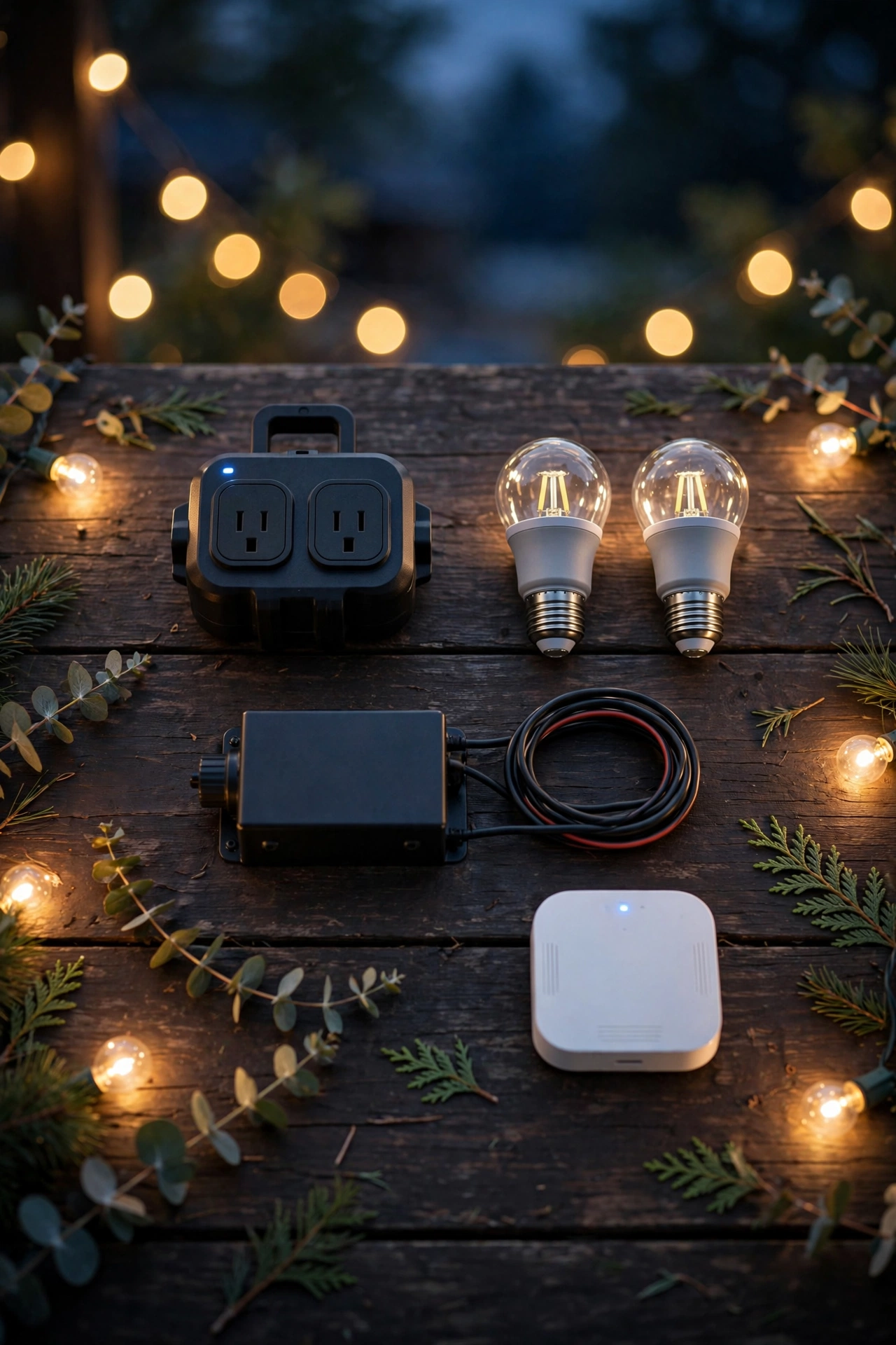 Cost breakdown of smart outdoor lighting in 2026 — smart plugs, bulbs, transformer, and hub with price context